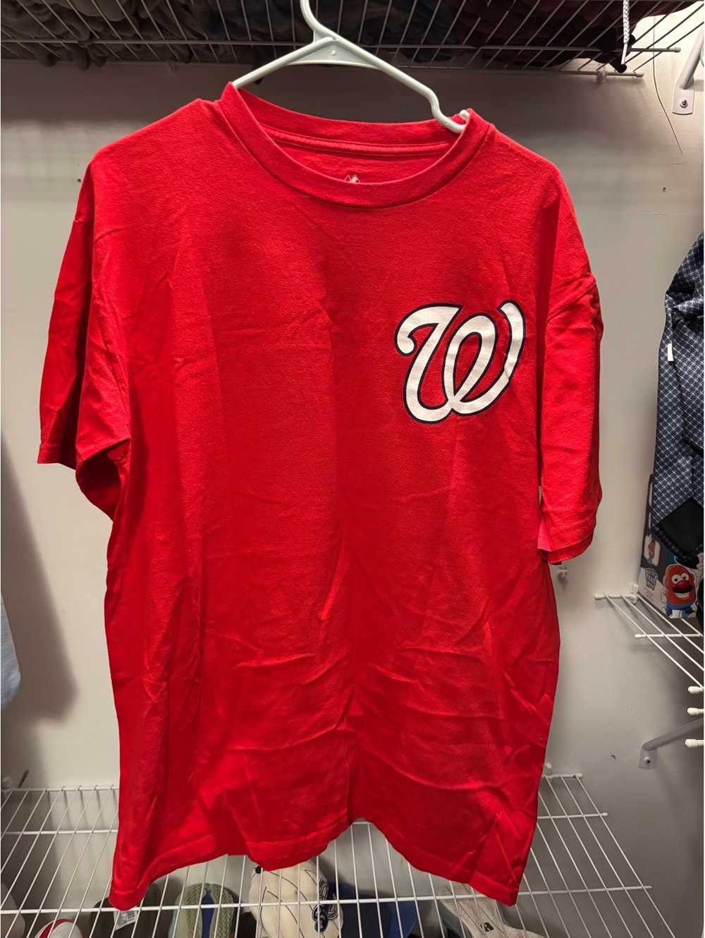 Majestic Washington Nationals Bryce Harper #34 Red T-Shirt